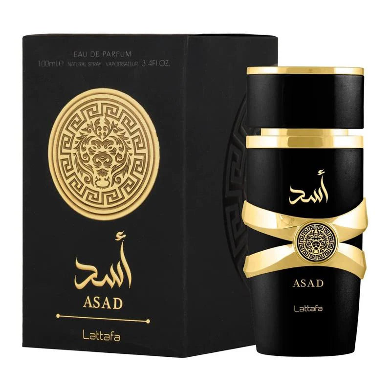 Asad Eau De Parfum Spray for Men - 3.4 Oz / 100 Ml Deodorant Gift