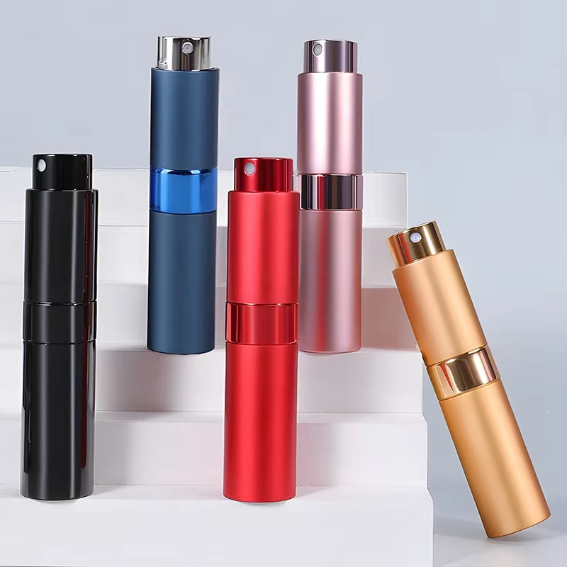 Perfume Refill Bottle 8Ml Metal Aluminum Refillable Perfume Bottle Spray Bottle Portable Atomizer Perfume Travel